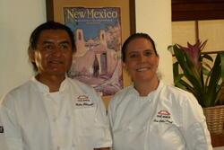 Chefs Walter Whitewater and Lois Ellen Frank, March 4, 2010
