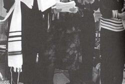 Bella Abzug at the Women's Seder with Phyllis Chesler and Letty Cottin Pogrebin, 1991