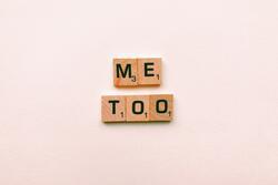 #MeToo Scrabble blocks