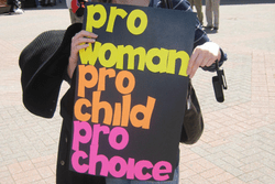 Cropped Pro-Choice Protestor, 2010