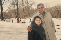 Lizzy Danon & her father, cropped