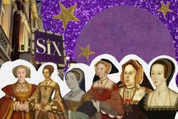 Collage of King Henry VIII's Wives and the Six Musical