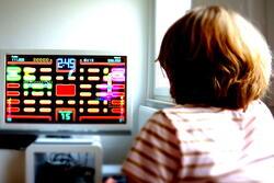 Girl Playing Pac-Man