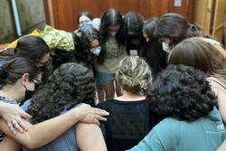 Group Hug at Mayyim Hayyim, RVF 22-23 August Retreat