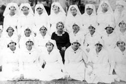 Henrietta Szold and the First Graduating Class of  Hadassah Nurses Training School, 1921