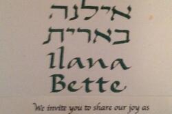 Ilana Goldberg's Bat Mitzvah