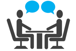 Cartoon Depiction of an Interview