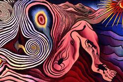 "The Creation" from the "Birth Project," by Judy Chicago