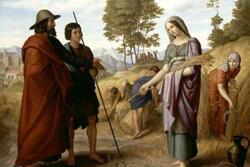 Ruth in Boaz's Field by Julius Schnorr von Carlosfeld,  1828