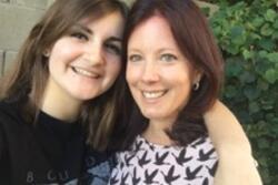 Kara Sherman with her Mom