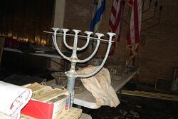 Menorah, Congregation Beth Israel, New Orleans, April 11, 2006