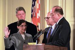 Ruth Bader Ginsburg Sworn in to Supreme Court, 1993