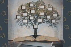 Illustration of Family Tree With Empty Boxes
