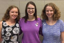 2016-2017 Rising Voices Fellow Sarah Biskowitz with her Sister and Friend