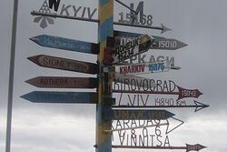 Signpost at Vernadsky Station