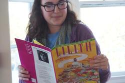 RVF Fellow Diana Myers with a Copy of Lilith 