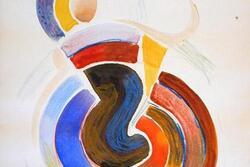 "Untitled" by Sonia Delaunay, 1917