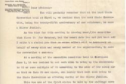 Pauline Steinem Letter 1 (1910)