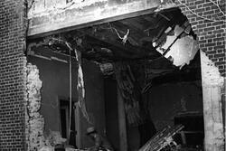 Mayor William Hartsfield with Rabbi Jacob Rothschild After the Bombing of The Temple, Atlanta, Georgia, October 15, 1958