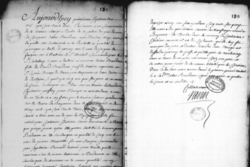 Minutes of the interrogation of Esther Brandeau