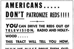 "Don't Patronize Reds!" Advertisement by Anonymous