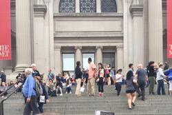 Maayan and Shalvah on the Steps of the Met