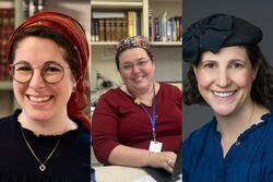 Rabbanit Leah Sarna, Maharat Ruth Balinsky Friedman, and Rabba Sara Hurwitz - Collage