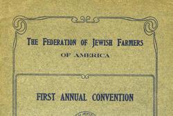 Federation of Jewish Farmers of America Convention Booklet, October 1909