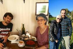 Hayim & Hannah Katsman; Vivian Silver & Yonatan Zeigen (collage)