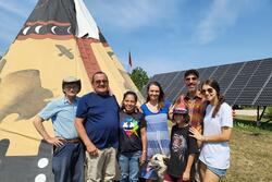 Nahanni and family at Pine Ridge Reservation