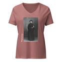 Regina Jonas V-Neck - Heather Mauve
