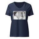 Emma Goldman V-Neck - Heather Navy