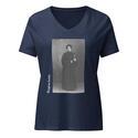 Regina Jonas V-Neck - Heather Navy