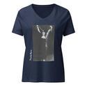 Theda Bara V-Neck - Heather Navy