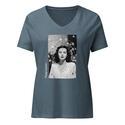 Hedy Lamarr V-Neck - Heather Slate