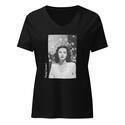 Hedy Lamarr V-Neck - Solid Black
