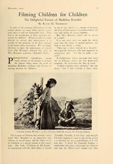 An article featuring a photo of a young boy wearing overalls and a felt hat, sitting on the ground and looking up at a girl carrying a bundle on her back