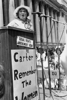 Bella Abzug at a New York City Rally, 1976, by Diana Mara Henry Bella Abzug at a New York City Rally, 1976, by Diana Mara Henry