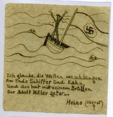 handwritten leaflet created by Claude Cahun for a resistance campaign