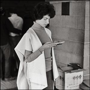 Arlene Agus Praying on Sukkot, 1976