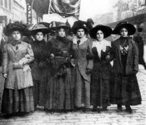 "March to City Hall" During the Uprising of the 20,000, circa 1909 "March to City Hall" During the Uprising of the 20,000, circa 1909