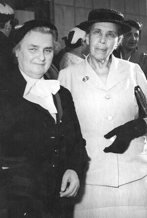 Helena Kagan and Rachel Kagan at the WIZO Jerusalem Baby Home, 1955 Helena Kagan and Rachel Kagan at the WIZO Jerusalem Baby Home, 1955