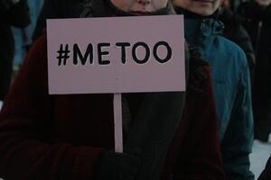 Photograph from the Oslo women's march