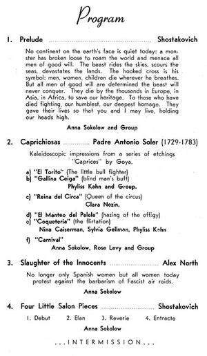 Anna Sokolow's Performance at New York's 92nd Street Y, 1941, Page 2