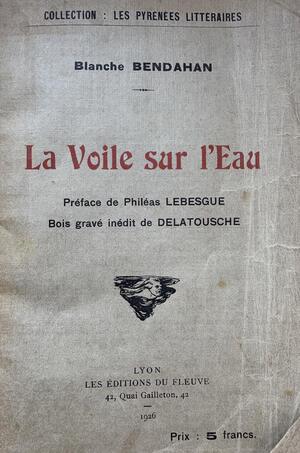 Cover of a book in French, "La voile sur l'eau"