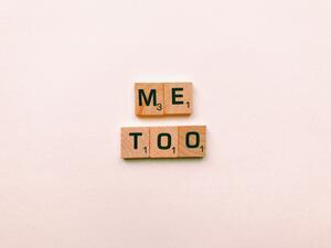 #MeToo Scrabble blocks