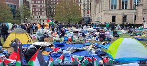 Columbia Reinstated Gaza Solidarity Encampment Tents