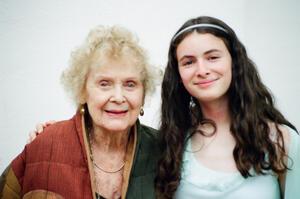 Deborah Thompson with Great Grandmother, Gloria Stuart