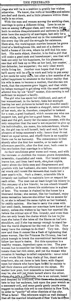 Emma Goldman on Marriage, 1897, page 2