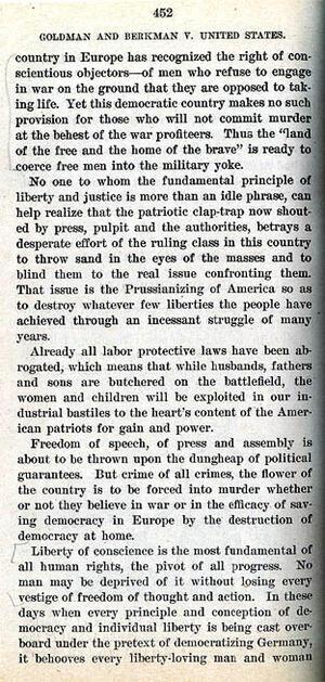 Manifesto of the No-Conscription League circa 1917, page 2